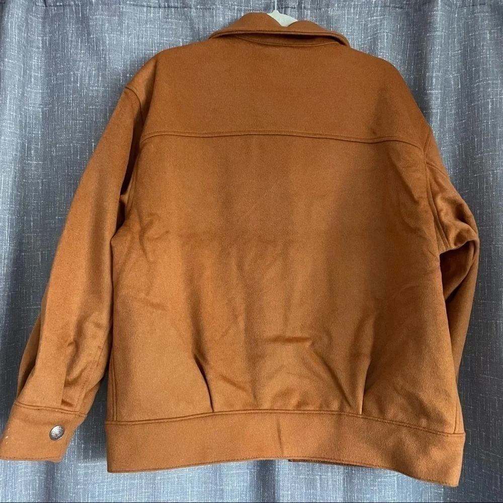 Levi’s Varsity Wool Trucker Coat in Camel Brown - NWT - Size Medium REVOLVE